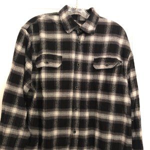 Jachs Black Plaid Flannel Shirt